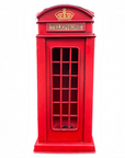 Vintage Metal London Telephone Booth Money Box – Retro Home & Office Decoration, 27 cm