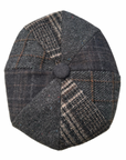 Newsboy Cap Tweed Flat Cap, Patchwork Wool Baker Boy Hat, Peaky Blinders Vintage Style Flat Cap, Gift for Him