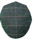 Wool Blend Flat Cap, Vintage Check Plaid Ivy Cap, Gift for Him