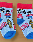 London Icons Baby Boy Newborn Toddler Seamless Gift Fun Socks, 0-4 Years