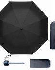 Ultra Compact Mini Black Umbrella, Pocket Small Lightweight Travel Umbrella