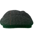 Wool Blend Flat Cap, Vintage Tweed Herringbone Ivy Cap Gift for Him