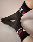 I Love London Black Socks, Unisex Seamless Novelty Fun Gift Cotton Rich Socks