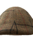 6 Panel Flat Cap, Plaid Wool Blend Hat, Classic Ivy Cap, British Style Cap
