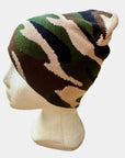 Camouflage Ski Hat – Winter Warm Beanie – Thermal Knit Outdoor Camo Cap