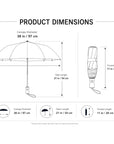 Classic Tartan Compact Travel Umbrella – Auto Open & Close Brolly