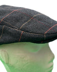 Wool Blend Flat Cap, Vintage Check Plaid Ivy Cap, Gift for Him