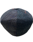 Newsboy Cap Tweed Flat Cap, Patchwork Wool Baker Boy Hat, Peaky Blinders Vintage Style Flat Cap, Gift for Him