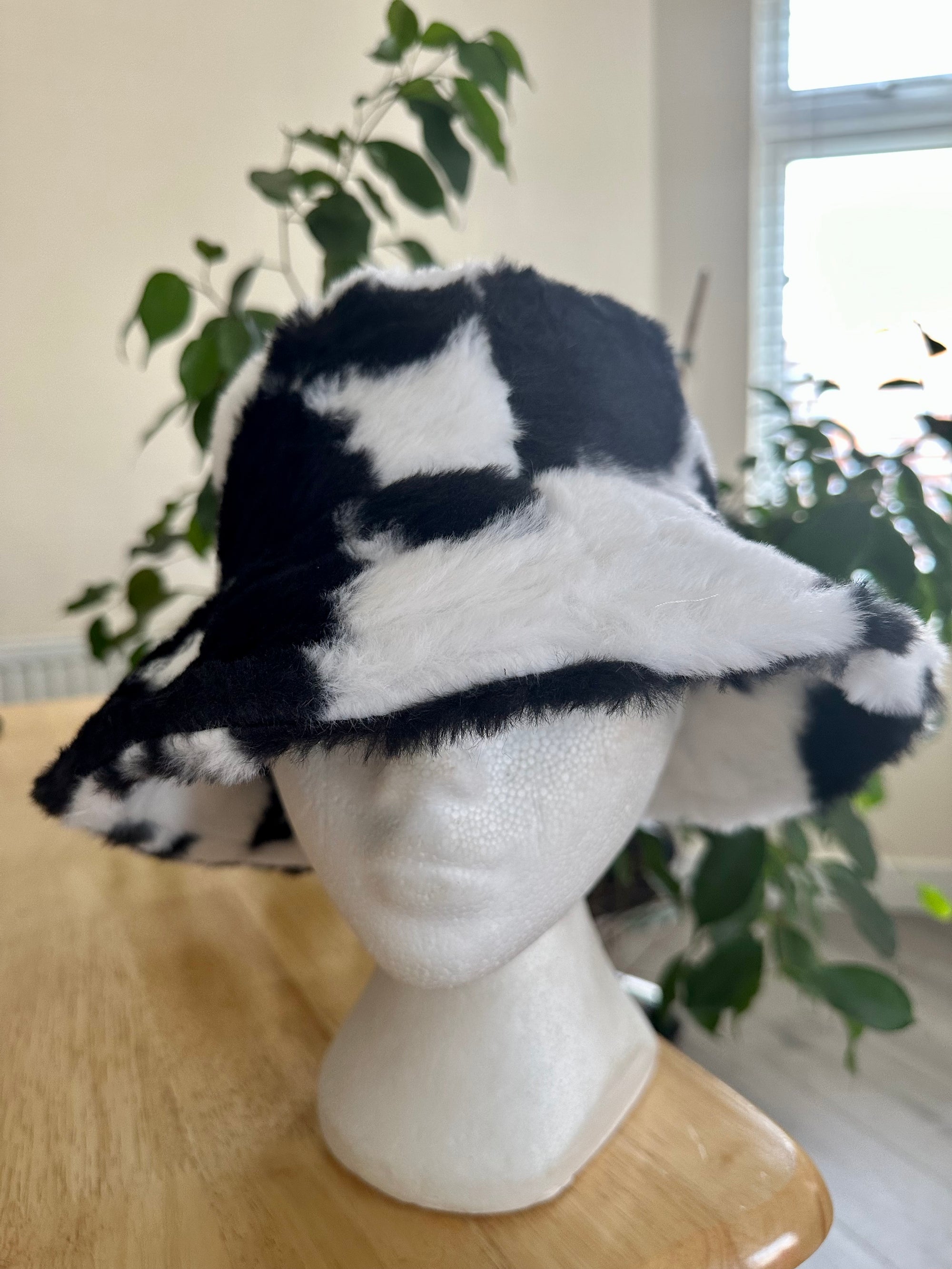 Fluffy Faux Fur Bucket Hats