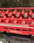 Iconic Nostalgic London Double Decker Open Top Red Bus Metal Ornament Gift Decor