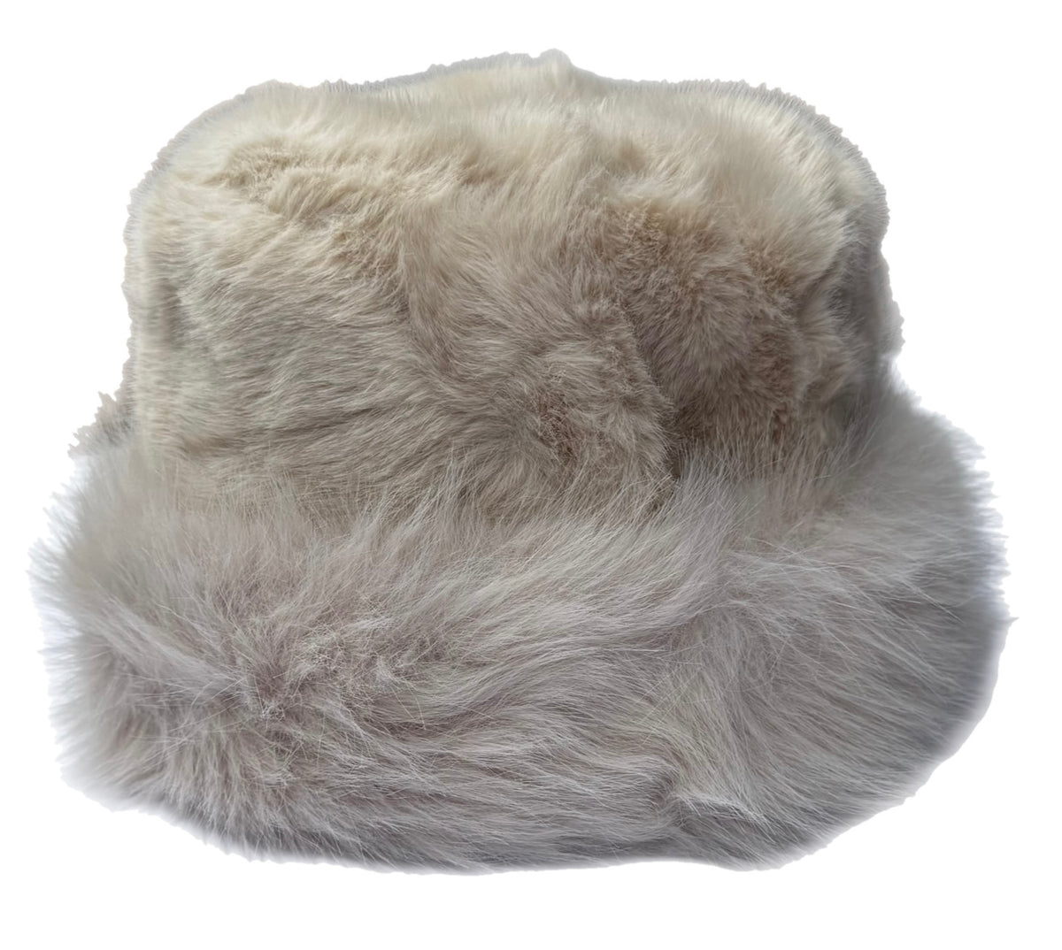 Women's Faux Fur Russian Cossack Bucket Hat Adjustable Winter Cap