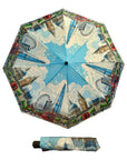 London Cityscape Auto Open/Close Umbrella | Compact Folding Travel Umbrella