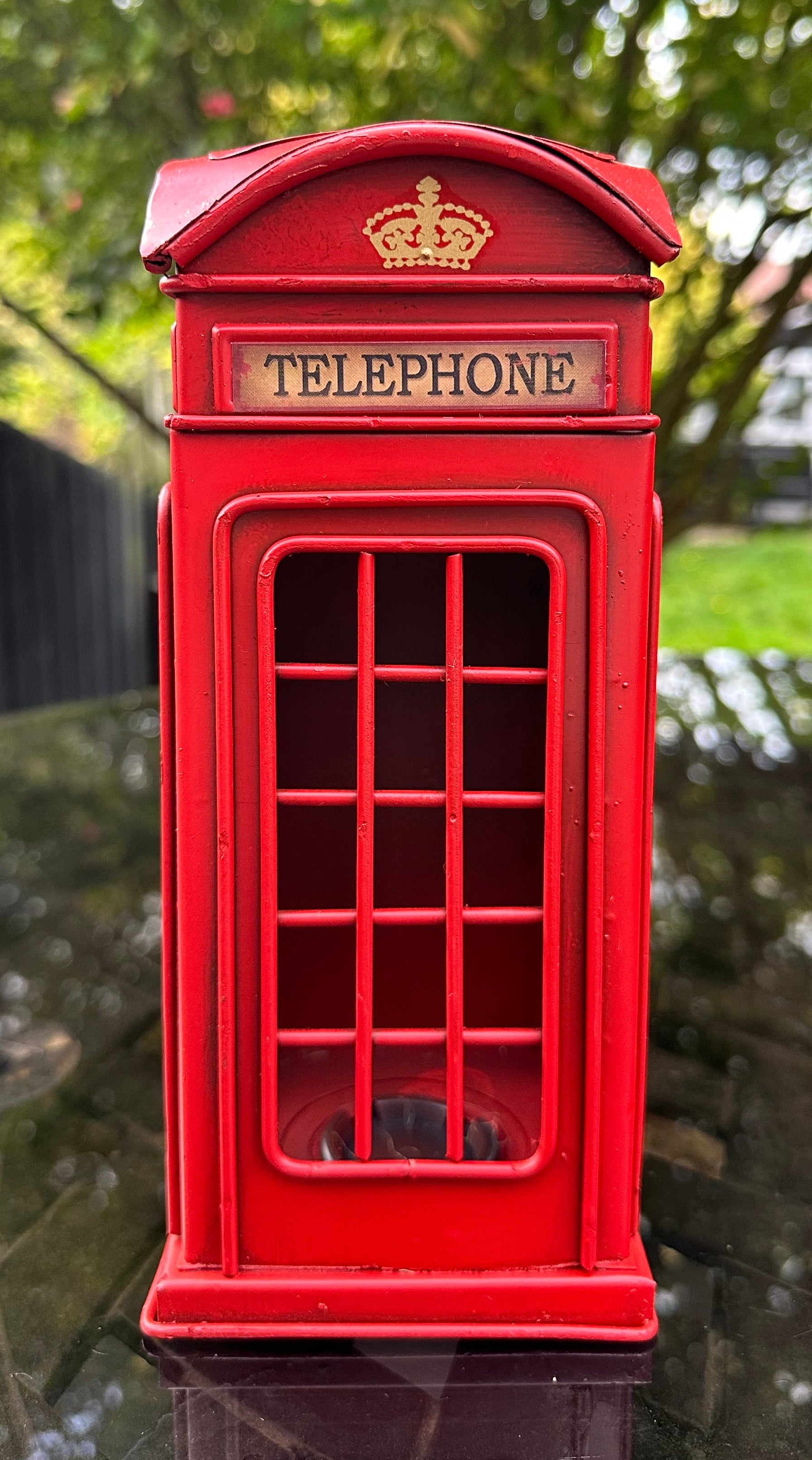 Vintage Retro Metal Iconic British Style London Telephone Box Booth Money Box Piggy Bank Saving Box