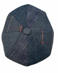 Newsboy Cap Tweed Flat Cap, Patchwork Wool Baker Boy Hat, Peaky Blinders Vintage Style Flat Cap, Gift for Him
