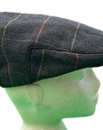 Wool Blend Flat Cap, Vintage Check Plaid Ivy Cap, Gift for Him