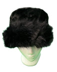 Women's Faux Fur Russian Cossack Bucket Hat Adjustable Winter Cap