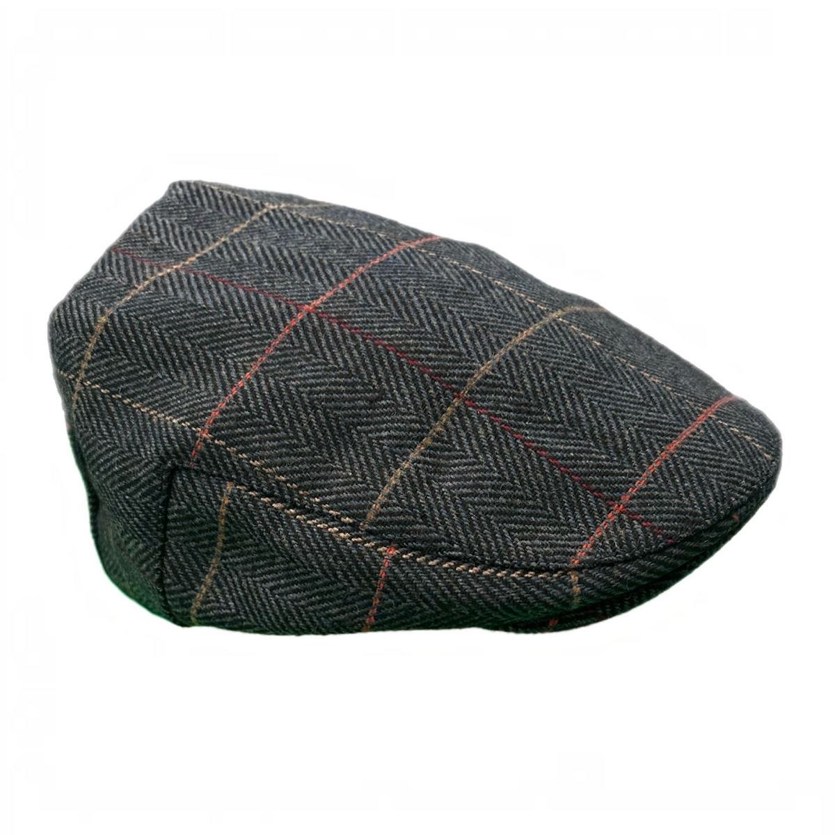 Wool Blend Flat Cap, Vintage Check Plaid Ivy Cap, Gift for Him