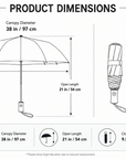 London City Print Manual Open Folding Compact Travel Umbrella