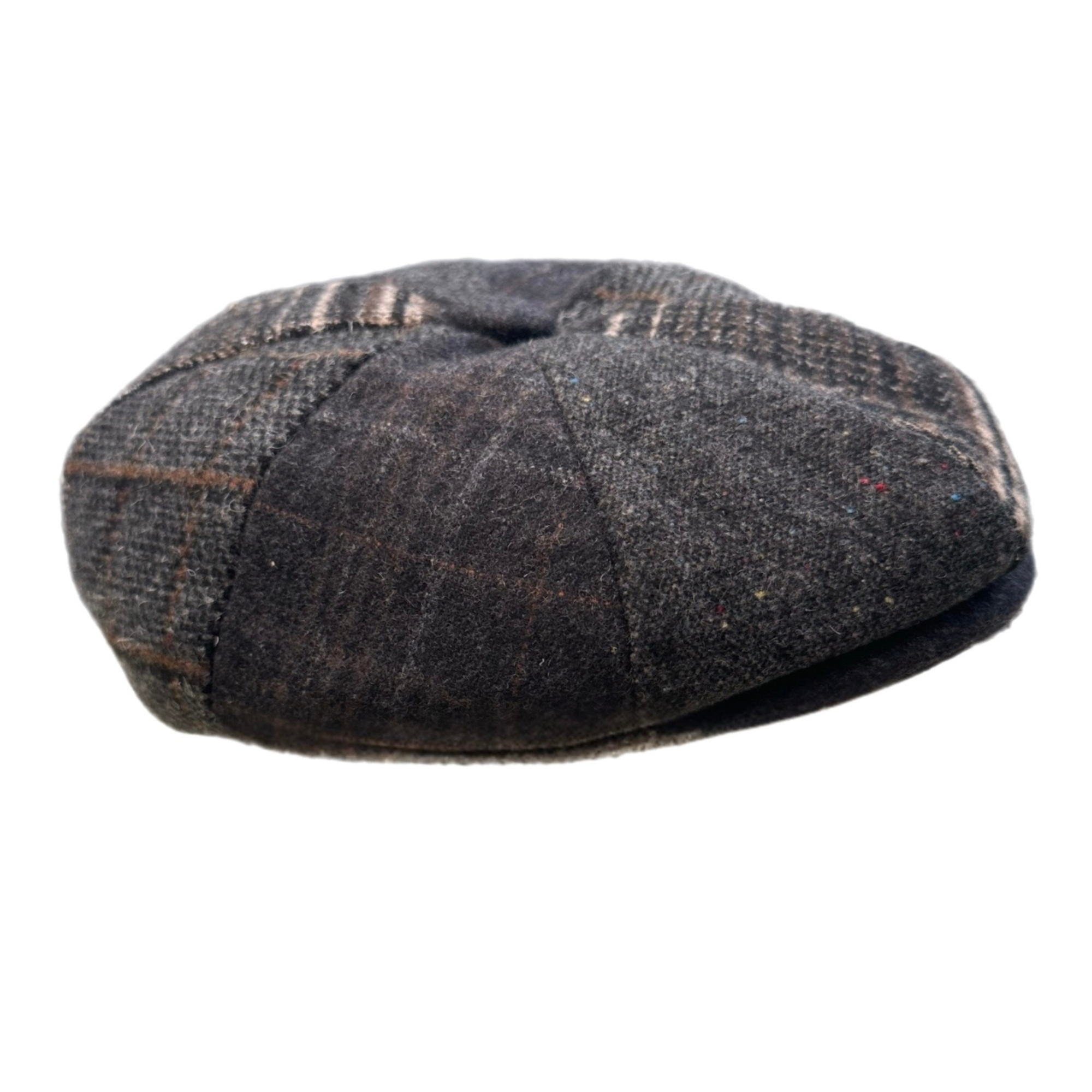 Newsboy Cap Tweed Flat Cap, Patchwork Wool Baker Boy Hat, Peaky Blinders Vintage Style Flat Cap, Gift for Him
