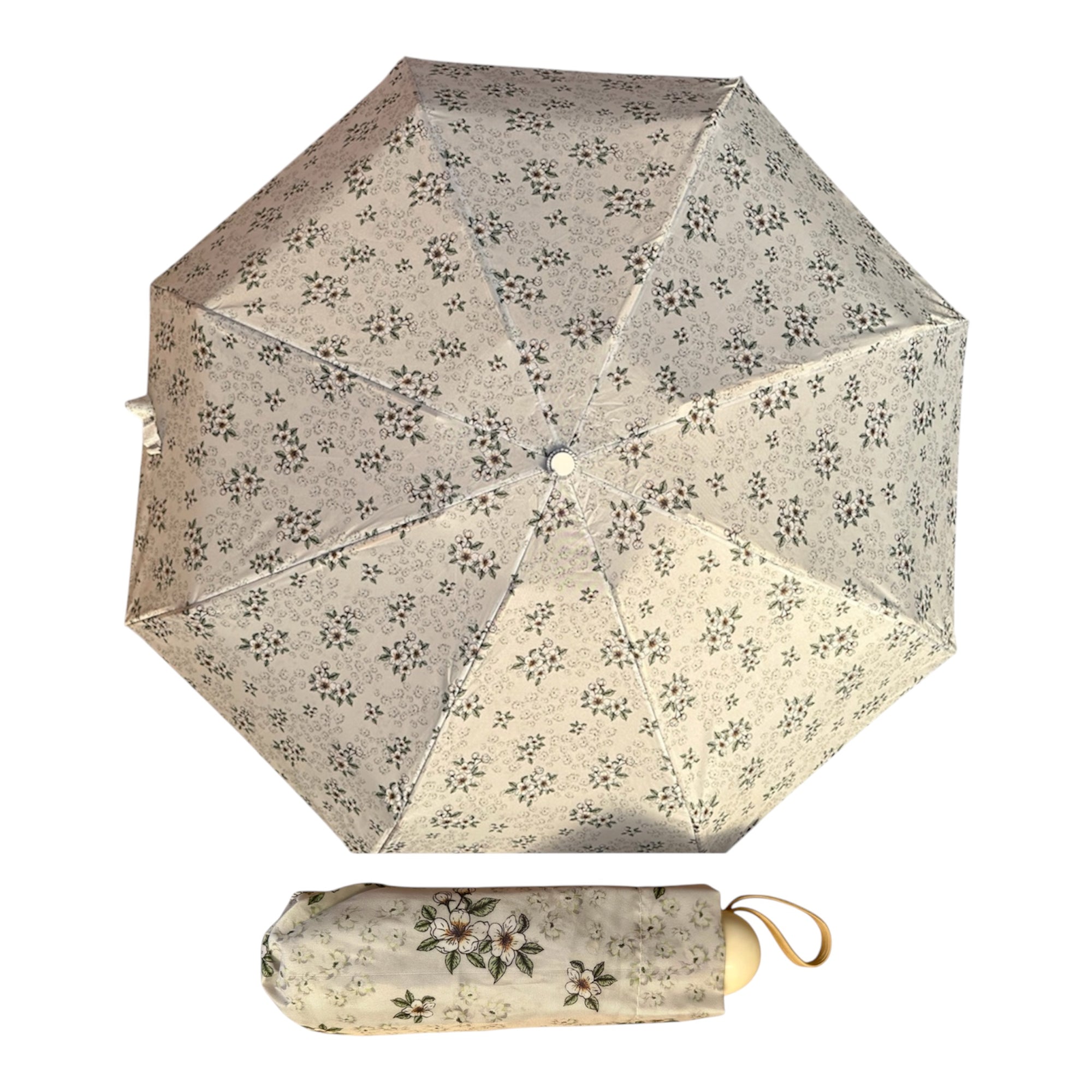Ultra-Compact Ditsy Floral Travel Umbrella | Lightweight Aluminium Frame (20cm)