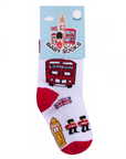 Seamless London Union Jack Big Ben Guard Baby Newborn Toddler Gift Fun Socks
