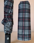 Classic Tartan Design Auto Open & Close Umbrella, Compact Travel Size Brolly