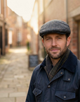 Wool Blend Flat Cap, Vintage Check Plaid Ivy Cap, Gift for Him
