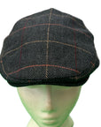 Wool Blend Flat Cap, Vintage Check Plaid Ivy Cap, Gift for Him
