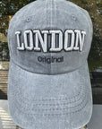 London Baseball Cap Unisex Hat Embroidered & Adjustable Strap