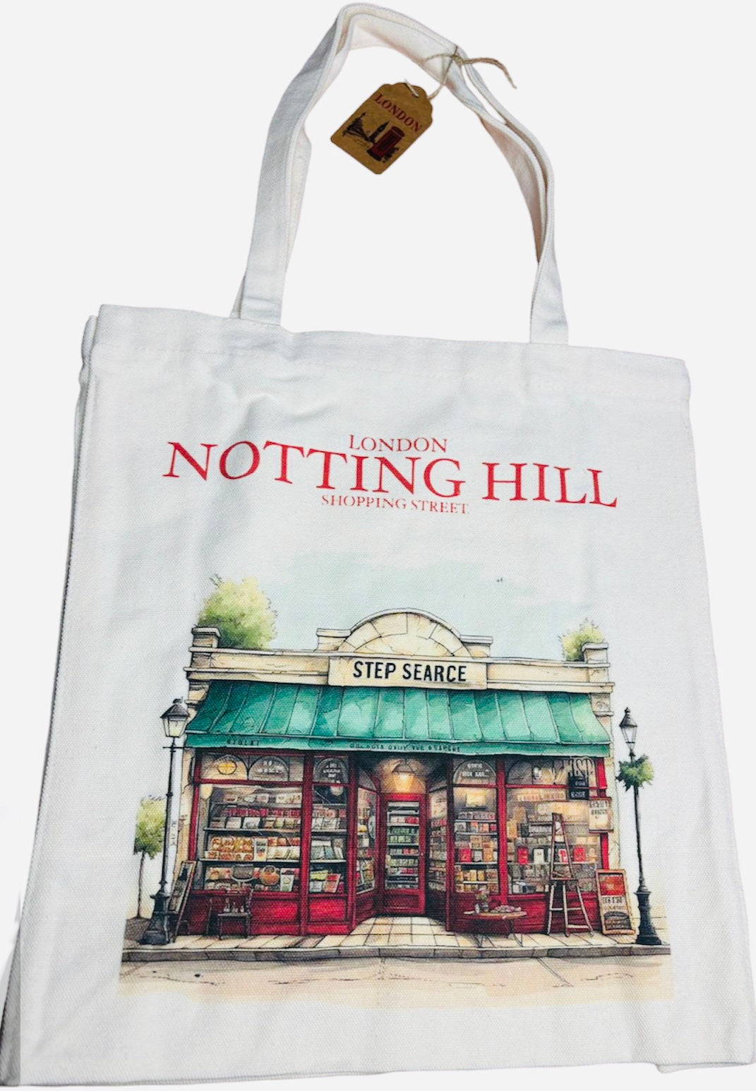 London Tote Bag Reusable Shopping Bag Cotton Shoulder Bag