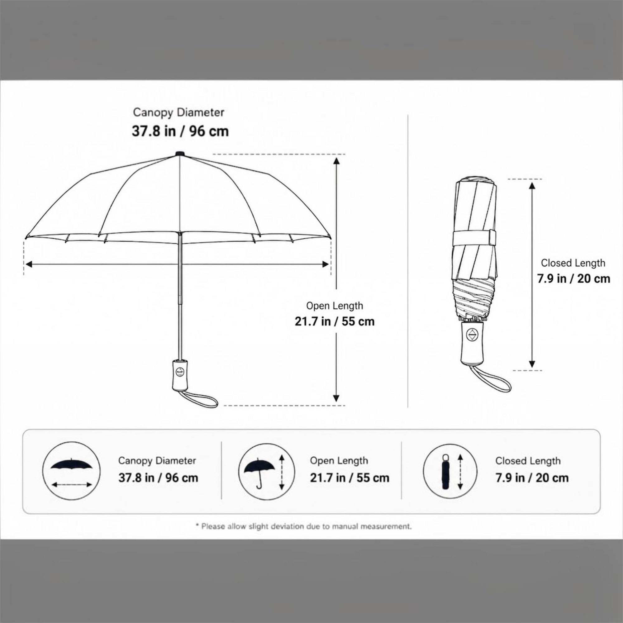 Ultra-Compact Daffodil Floral Travel Umbrella | Lightweight Aluminium Frame (20cm)