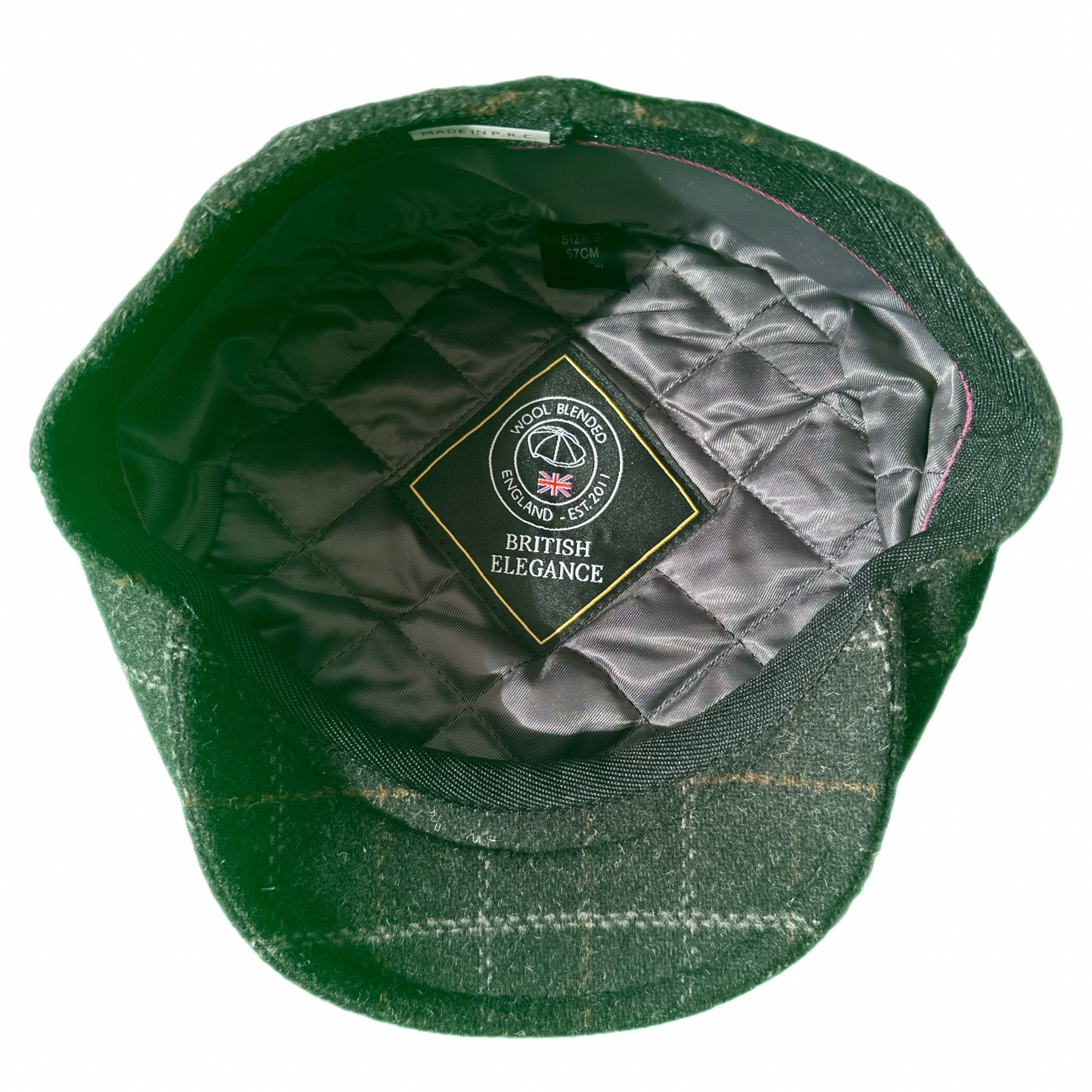 Wool Blend Flat Cap, Vintage Tweed Check Plaid Ivy Cap, Gift for Him