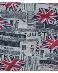Newspaper Union Jack UK Flag Long Viscose Large Ladies Scarf Shawl Wrap