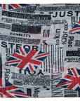Newspaper Union Jack UK Flag Long Viscose Large Ladies Scarf Shawl Wrap