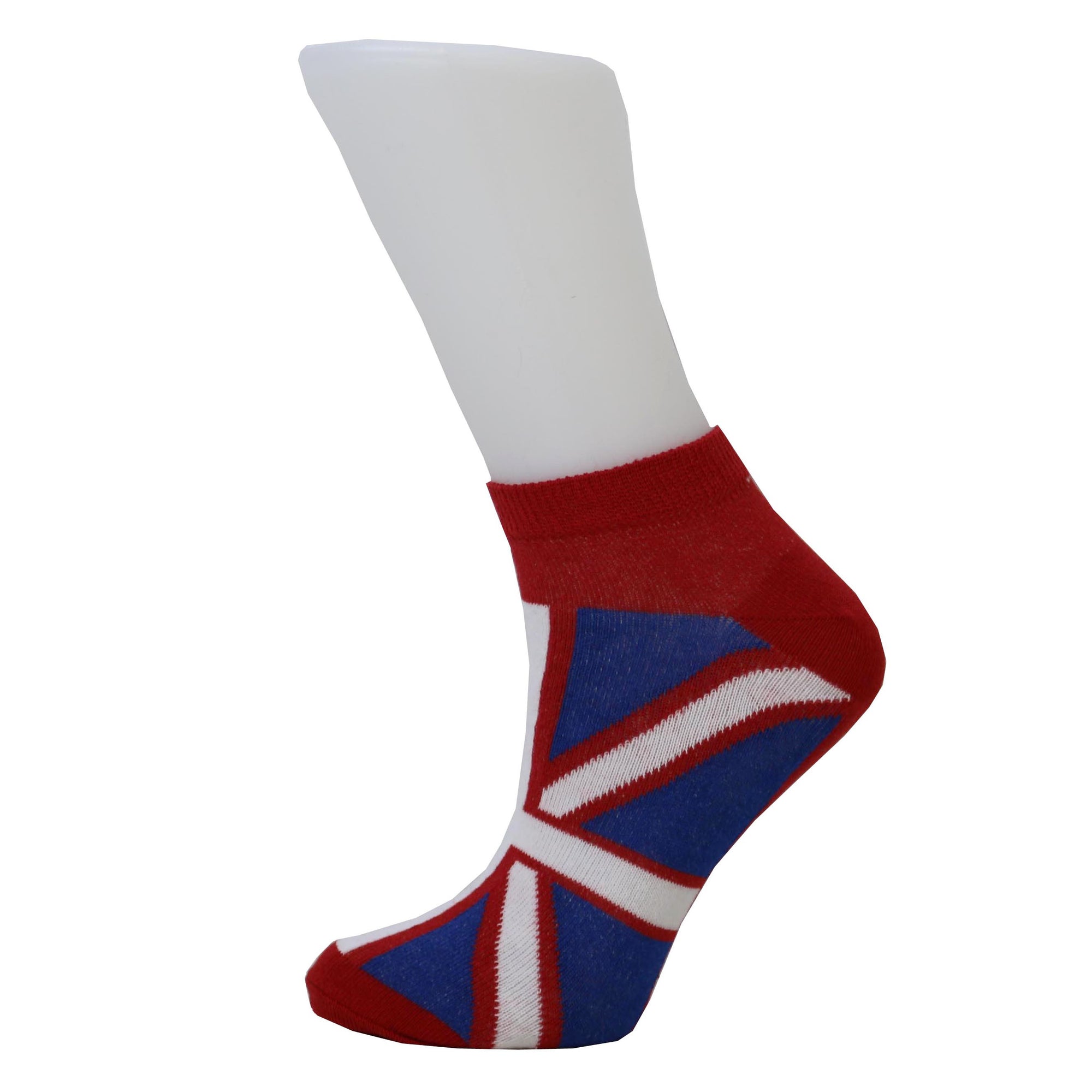Union Jack British UK Flag Vintage Unisex Cotton Trainer Low Cut Socks
