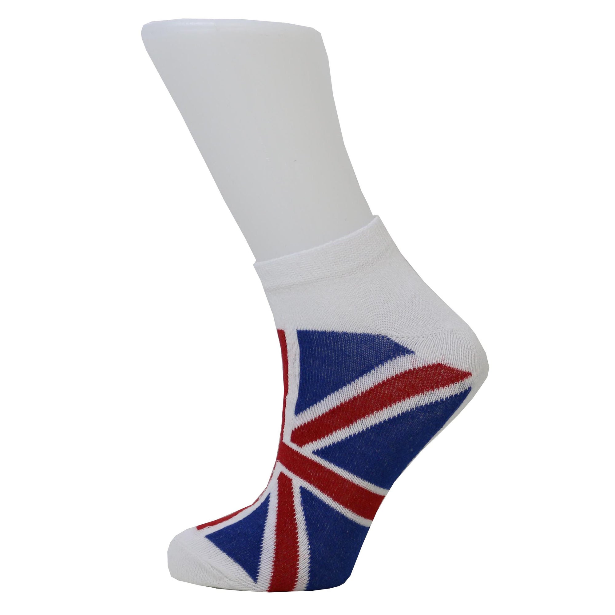 Union Jack British UK Flag Vintage Unisex Cotton Trainer Low Cut Socks