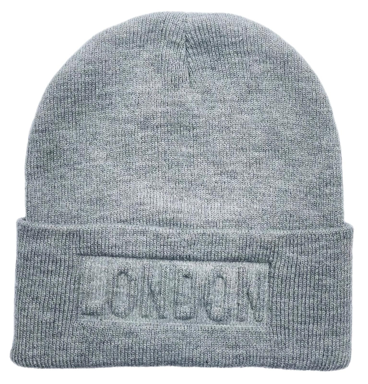 London Plain Grey Beanie Hat