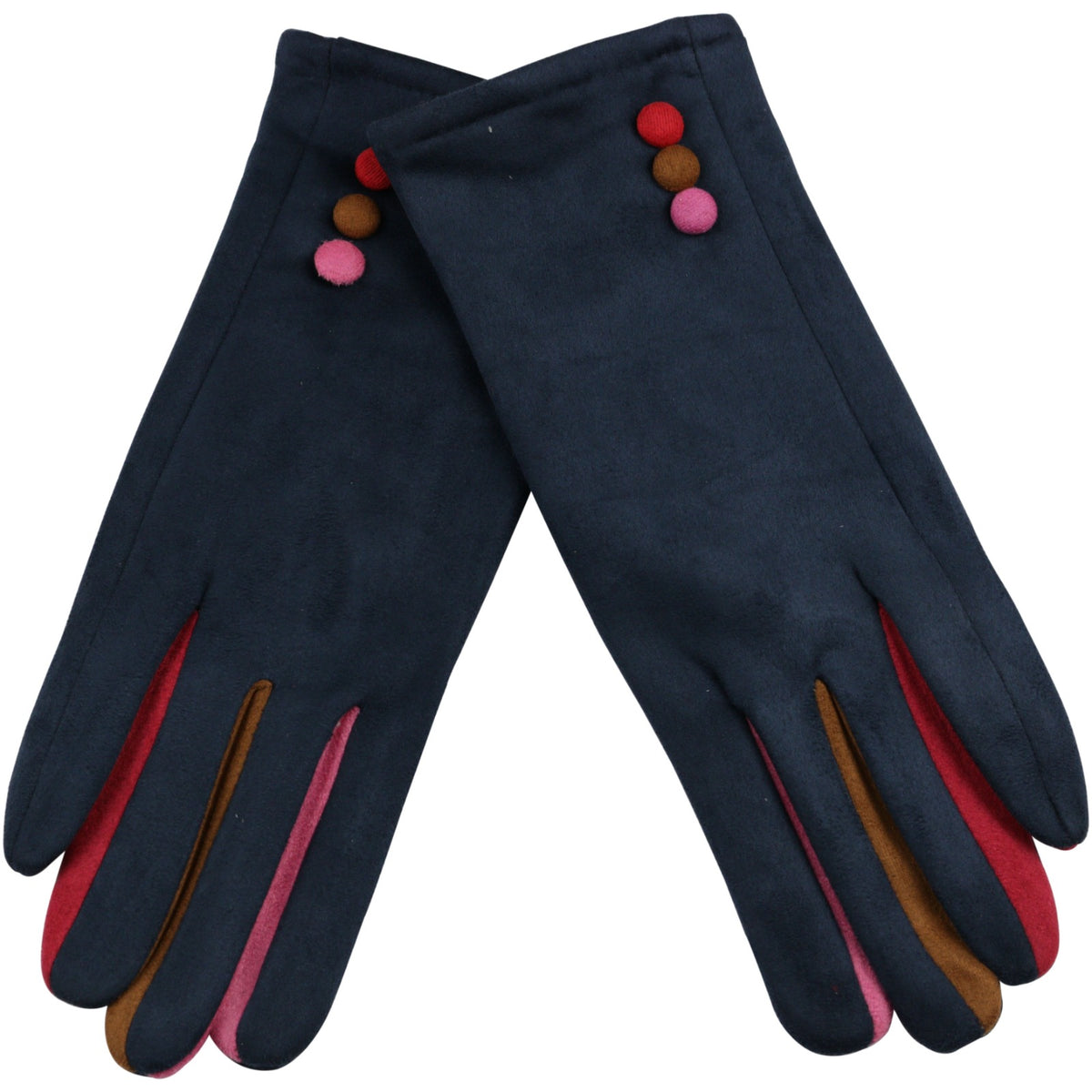 Stylish Rainbow Soft Full Finger Ladies Gloves