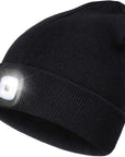 Rechargeable LED Hat with USB Knitted Cuffed Unisex Beanie Hat