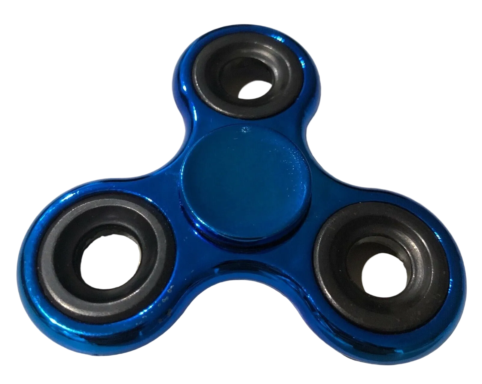 Shiny Navy Fidget Spinner Hand Focus Spin Fast Bearing Stress Toy