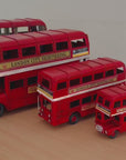 Vintage London Double Decker Bus, Retro Red Bus, City Sightseeing, Metal Ornament Antique