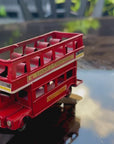 Iconic Nostalgic London Double Decker Open Top Red Bus Metal Ornament Gift Decor