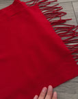 Soft Plain Red Long Unisex Winter Scarf Shawl