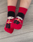 Unisex Seamless Red Royal Guard Baby Socks 0-4 Years