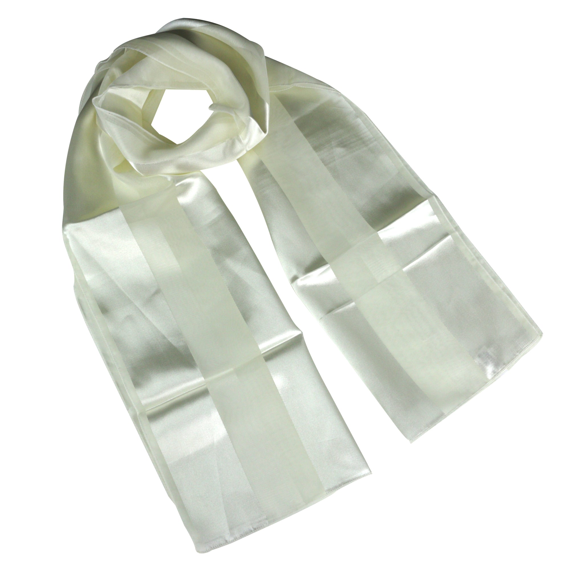 Chiffon Satin Striped Plain Lightweight Soft Silky Ladies Scarf Shawl Wrap