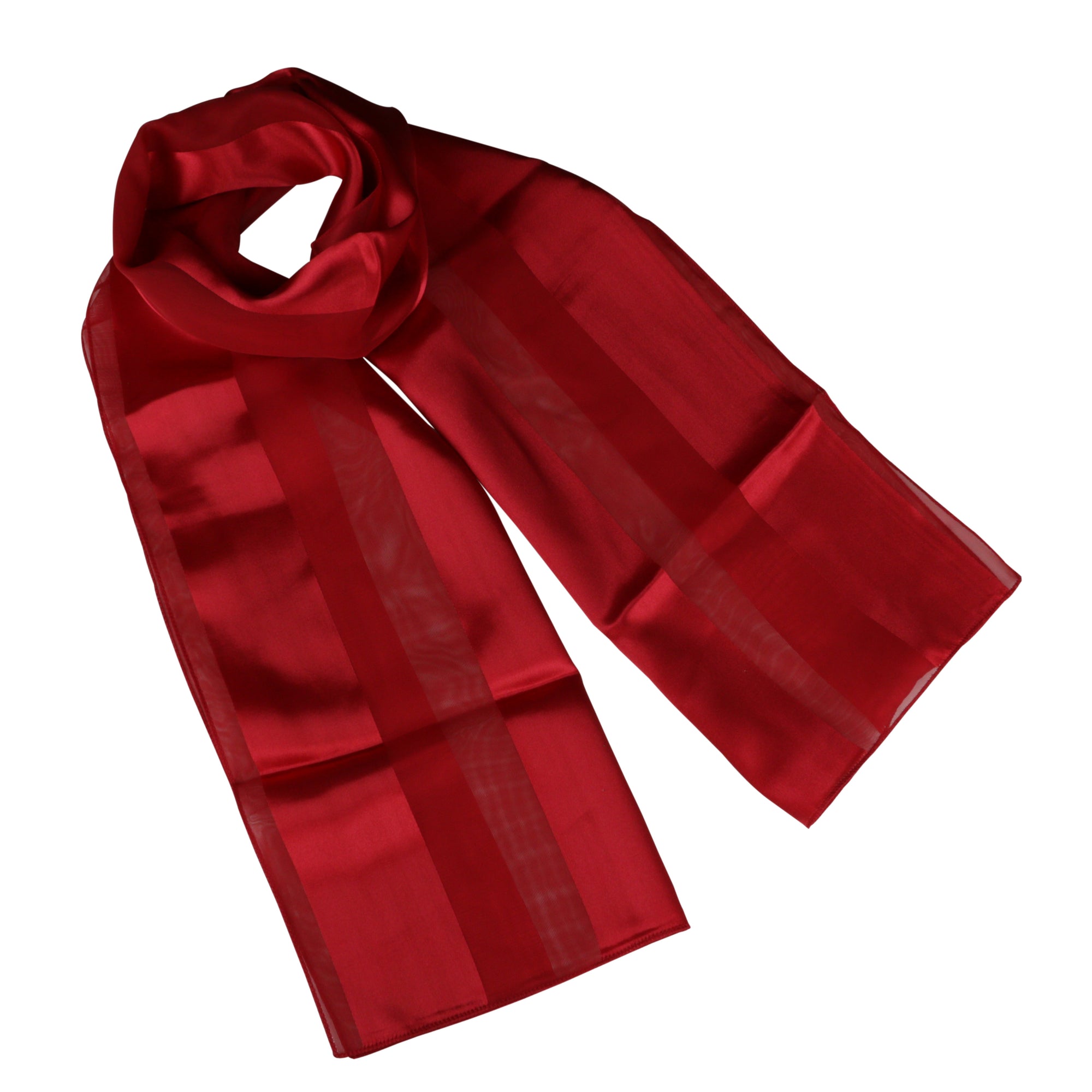 Chiffon Satin Striped Plain Lightweight Soft Silky Ladies Scarf Shawl Wrap