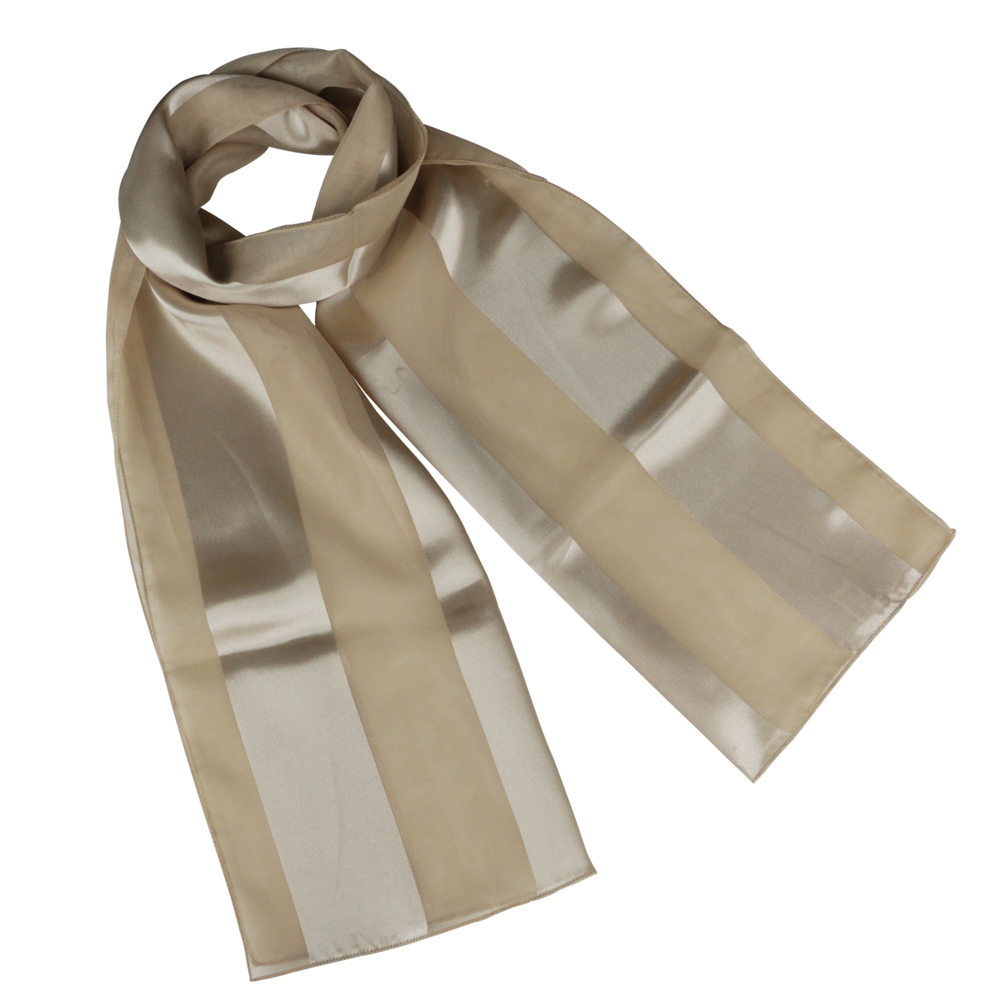 Chiffon Satin Striped Plain Lightweight Soft Silky Ladies Scarf Shawl Wrap