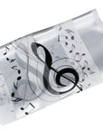 Musical Notes Piano Keys Striped Shiny Silky Satin Soft Ladies Scarf