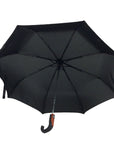 Black Auto Open&Close Wooden Effect Handle Umbrella