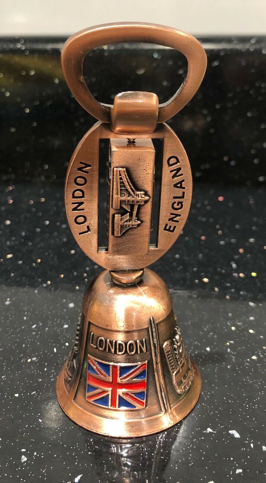 Vintage Dinner Bell Bottle Opener England London Metal 3D Souvenir Gift